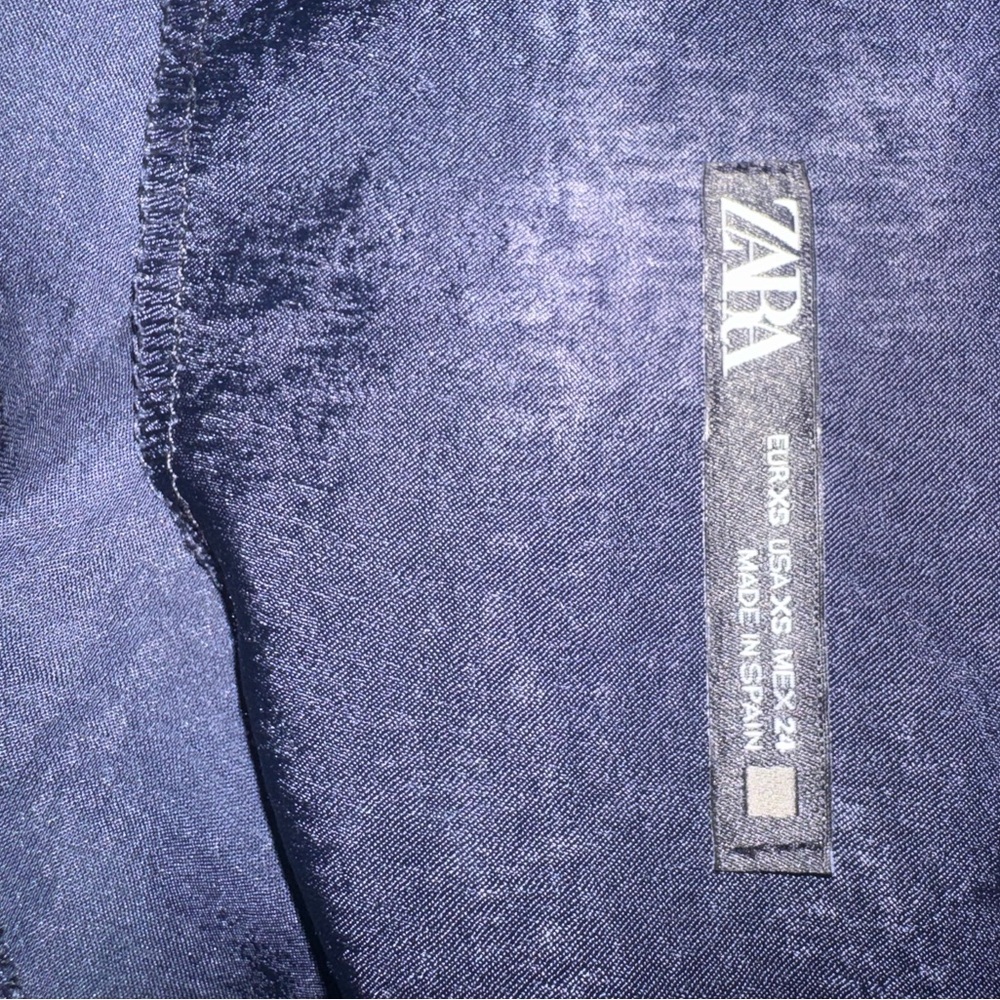 Zara Deep Blue Dress size xs - Picture 7 of 7